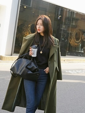 「DABAgirl（ダバガール）のアイテム」を使った、DABAgirlさん（レディース・164cm）の冬コーディネート