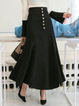 「DABAgirl（ダバガール）のアイテム」を使った、DABAgirlさん（レディース・164cm）の冬コーディネート