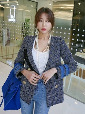 「オルチャンファッション」｜DABAgirlさん（レディース・164cm）の冬コーディネート