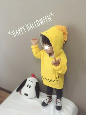 「おばけ参上☆（オバケサンジョウ）のアイテム」を使った、 Lia*さん（キッズ・80cm）の秋コーディネート