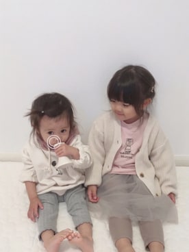 「アイテム（スカート）」を使った、 Lia*さん（キッズ・90cm）の秋コーディネート