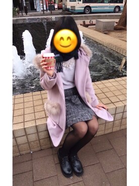 「KIETH（キース）のアイテム」を使った、なむなむさん（レディース・157cm）の秋コーディネート