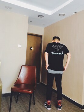 「Diamondのアイテム」を使った、不重要意见さん（メンズ・179cm）の春コーディネート