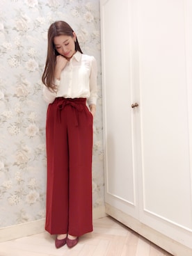 「L'EST ROSE（レストローズ）のアイテム（トップス）」を使った、Mana_Mikaさん（レディース・160cm）の冬コーディネート