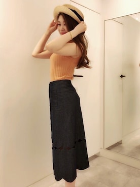 「BSTR」｜「アイテム（帽子）」を使った、Mana_Mikaさん（レディース・160cm）の春コーディネート