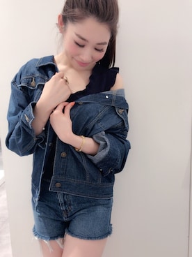 「BSTR」｜「アイテム（ジャケット/アウター）」を使った、Mana_Mikaさん（レディース・160cm）の春コーディネート