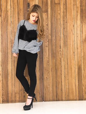 「ESPERANZA（エスペランサ）のアイテム」を使った、ななちむさん（レディース・156cm）の秋コーディネート