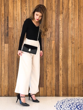 「ESPERANZA（エスペランサ）のアイテム」を使った、ななちむさん（レディース・156cm）の冬コーディネート