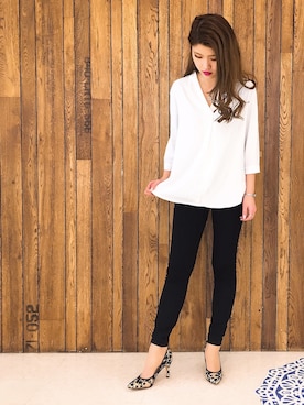 「ESPERANZA（エスペランサ）のアイテム」を使った、ななちむさん（レディース・156cm）の冬コーディネート