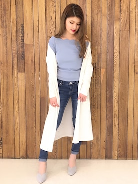 「ESPERANZA（エスペランサ）のアイテム」を使った、ななちむさん（レディース・156cm）の春コーディネート