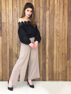 「ESPERANZA（エスペランサ）のアイテム」を使った、ななちむさん（レディース・156cm）の春コーディネート