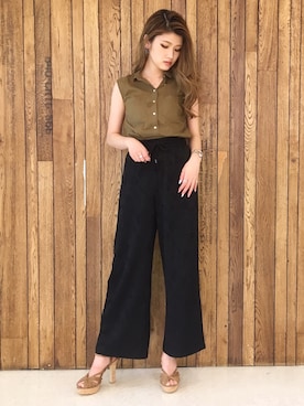 「ESPERANZA（エスペランサ）のアイテム」を使った、ななちむさん（レディース・156cm）の春コーディネート