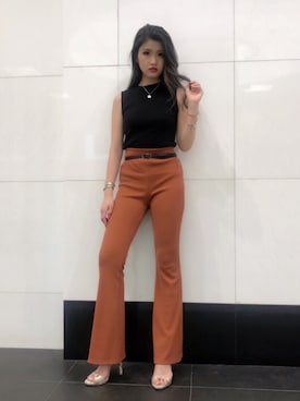 「SPIRALGIRL（スパイラルガール）のアイテム」を使った、ななちむさん（レディース・156cm）の夏コーディネート