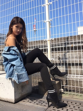 「ESPERANZA（エスペランサ）のアイテム」を使った、ななちむさん（レディース・156cm）の秋コーディネート