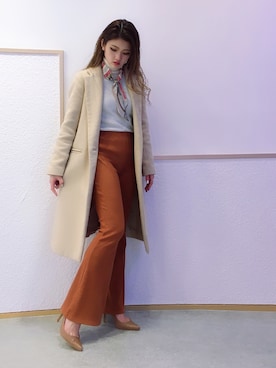 「ESPERANZA（エスペランサ）のアイテム（パンプス）」を使った、ななちむさん（レディース・156cm）の冬コーディネート