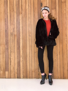 「ピンヒール」｜ななちむさん（レディース・156cm）の冬コーディネート