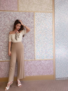 「ESPERANZA（エスペランサ）のアイテム」を使った、ななちむさん（レディース・156cm）の春コーディネート