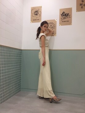 「ESPERANZA（エスペランサ）のアイテム（パンプス）」を使った、ななちむさん（レディース・156cm）の夏コーディネート