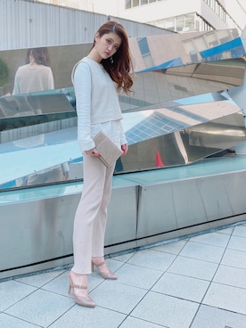「ESPERANZA（エスペランサ）のアイテム（パンプス）」を使った、ななちむさん（レディース・156cm）の冬コーディネート