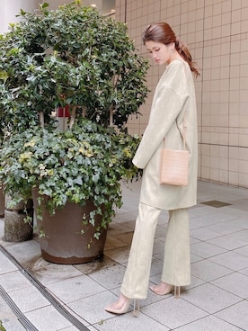 「ESPERANZA（エスペランサ）のアイテム（パンプス）」を使った、ななちむさん（レディース・156cm）の冬コーディネート