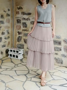 「unglid（アングリッド）のアイテム」を使った、sachicoさん（レディース・167cm）の夏コーディネート