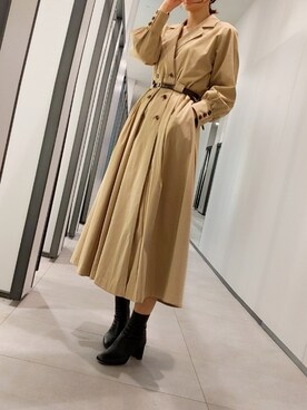 【最終値下げ】AMERI LONG COAT LIKE BELT DRESS