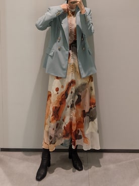 「Ameri（アメリ）のアイテム」を使った、sachicoさん（レディース・167cm）の冬コーディネート