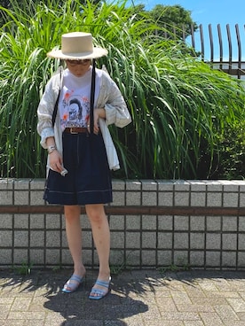 「WALES BONNER（ウェールズ ボナー）のアイテム」を使った、Dream ch/154cmさん（レディース・154cm）の夏コーディネート