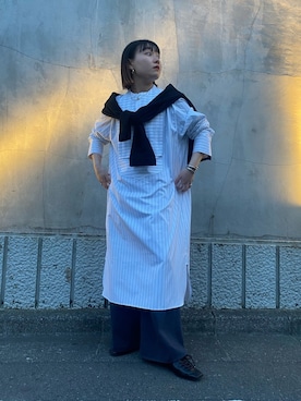 「WALES BONNER（ウェールズ ボナー）のアイテム」を使った、Dream ch/154cmさん（レディース・154cm）の春コーディネート