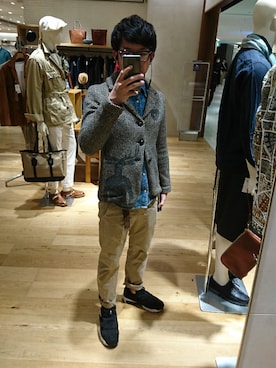 「maxsix（マックスシックス）のアイテム（テーラードジャケット）」を使った、skdmgnさん（メンズ・170cm）の春コーディネート