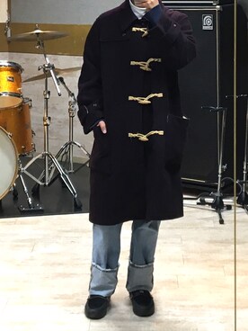 「Paul Smith（ポールスミス）のアイテム（ダッフルコート）」を使った、ゆーやさん（メンズ・170cm）の冬コーディネート