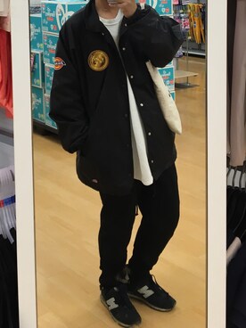 「Dickies（ディッキーズ）のアイテム（ナイロンジャケット）」を使った、ゆーやさん（メンズ・170cm）の春コーディネート