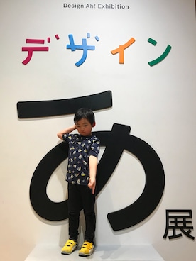 「combimini（コンビミニ）のアイテム（トップス）」を使った、raychaさん（キッズ・120cm）の夏コーディネート