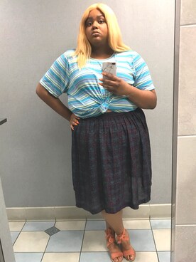 「plaid」｜「アイテム（サンダル）」を使った、Imani Alicia Smithさん（レディース・175cm）の夏コーディネート