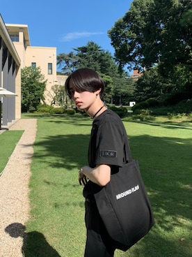 「トート」｜「アイテム（その他）」を使った、翔貴さん（メンズ・174cm）の夏コーディネート
