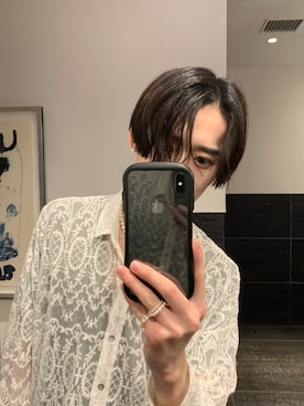 「パールアクセサリー」｜翔貴さん（メンズ・174cm）の秋コーディネート