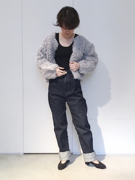 「もけもけ」｜「アイテム（タンクトップ）」を使った、よこさん（レディース・165cm）の夏コーディネート