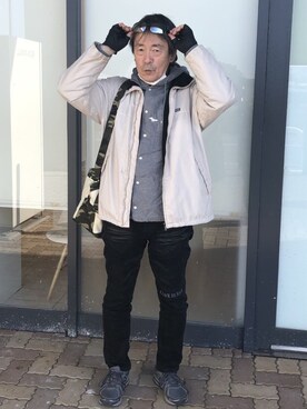 「MCD（エムシーディー）のアイテム（パンツ）」を使った、kohshi77(相互フォロー)さん（メンズ・173cm）の冬コーディネート