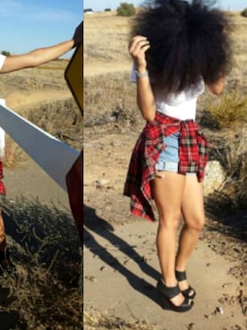 「plaid」｜「アイテム（スウェット）」を使った、leahx2さん（レディース・157cm）の夏コーディネート