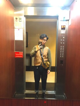 「アイテム（チャーム、その他）」を使った、Jimmy Lin🇹🇼さん（メンズ・170cm）の冬コーディネート
