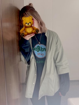 「パーマ風」｜ぴかもん、さん（レディース・159cm）の春コーディネート