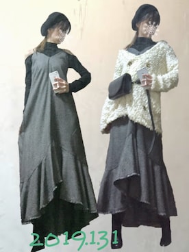 「FLAG-J（ﾌﾗｯｸﾞｼﾞｪｲ）のアイテム」を使った、幼心の君さん（レディース・153cm）の冬コーディネート