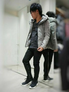 「TORNADO MART（トルネードマート）のアイテム（ブルゾン）」を使った、KUBOさん（メンズ・168cm）の秋コーディネート