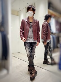 00s Tornado Mart フリンジ ダブル ライダースジャケット L 楽天市場】TORNADO MART∴ダブルレザーライダースブルゾン／トルネード