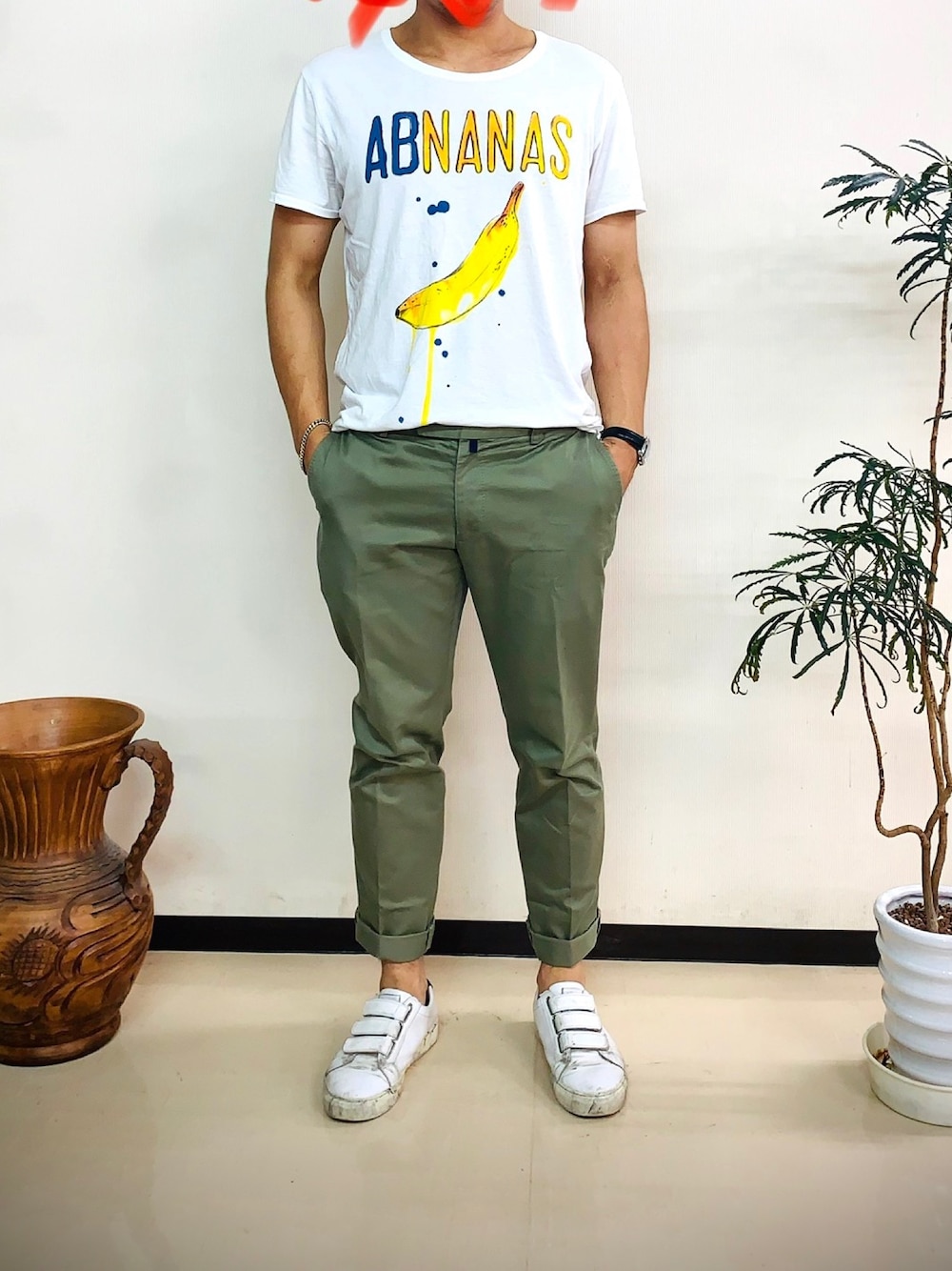 「fashion、fashion blogger、outfit、outfitoftheday、ootd、summer、modern、summer style」｜「SCOTCH & SODAのSCOTCH & SODA T-shirts（Tシャツ/カットソー、ホワイト系）」を使った、kODAIさん（メンズ・176cm）の夏コーディネートの1枚目の写真