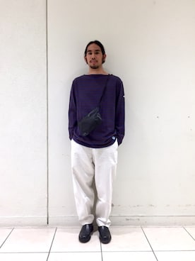 「Paraboot（パラブーツ）のアイテム（その他シューズ）」を使った、kurosuさん（メンズ・169cm）の夏コーディネート