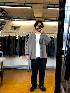 「アイテム（モカシン/デッキシューズ）」を使った、ぼたさん（メンズ・170cm）の春コーディネート