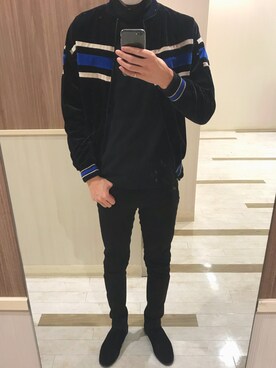 「Dior」｜「アイテム（ブルゾン）」を使った、Tさん（メンズ・183cm）の冬コーディネート