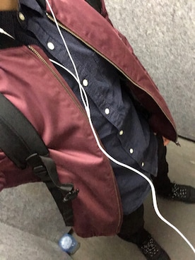 「MK MICHEL KLEIN HOMME （エムケーミッシェルクランオム）のアイテム（ブルゾン）」を使った、ｳﾙﾄﾗﾏﾝさん（メンズ・165cm）の冬コーディネート