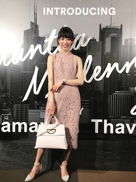 「サマンサタバサ」｜布川桃花さん（レディース・165cm・20代）の春コーディネート